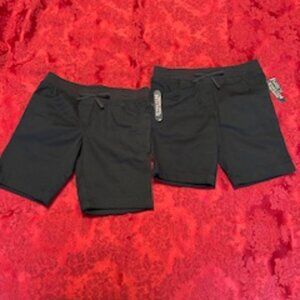 Chaps Girls School Uniform Bermuda Navy Shorts- 2 pairs